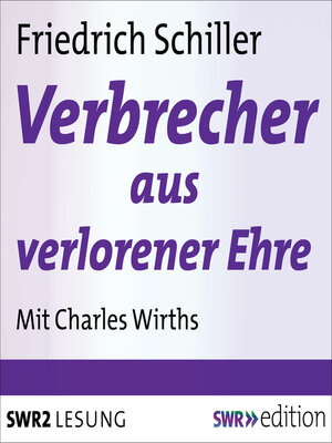 cover image of Der Verbrecher aus verlorener Ehre